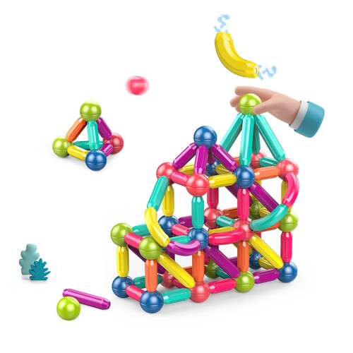Magnetic balls and rods - magnetic,