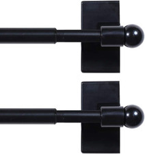 2 Pack Magnetic Curtain Rods